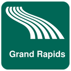 Carte de Grand Rapids off-line icône