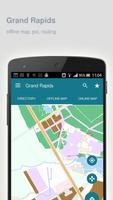 Grand Rapids Map offline पोस्टर