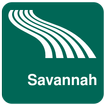 Carte de Savannah off-line