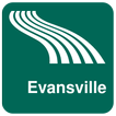 Mappa di Evansville offline