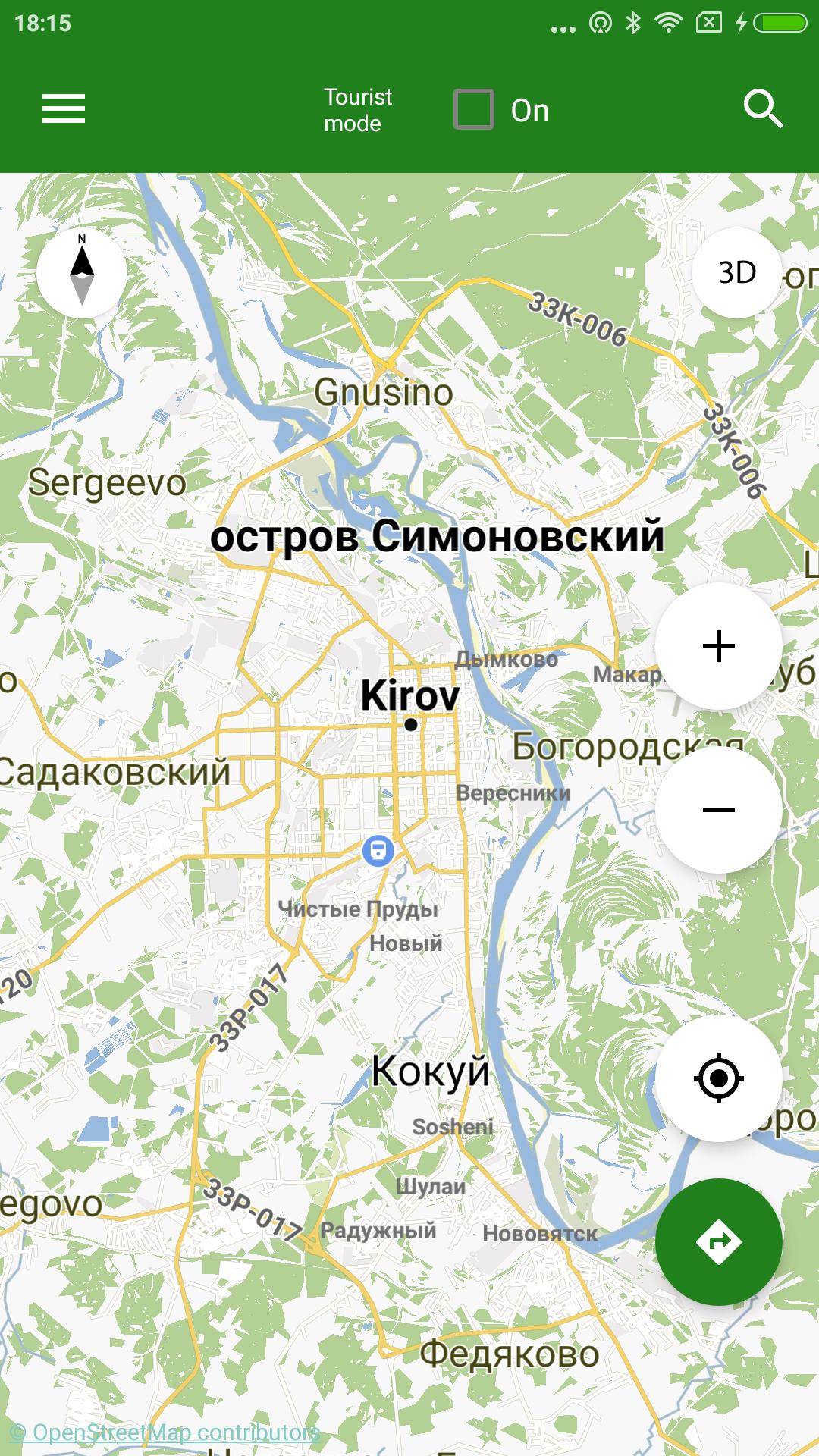 Киров местоположение