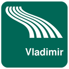 Carte de Vladimir off-line icône