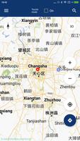 Carte de Changsha off-line Affiche