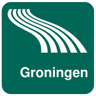 Mapa de Groningen offline ícone