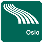 Carte de Oslo off-line icône