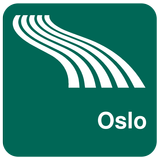 Carte de Oslo off-line icône