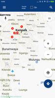 Mapa de Kampala offline Cartaz