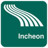 Carte de Incheon off-line icône
