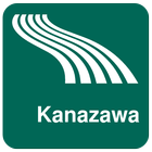 Carte de Kanazawa off-line icône