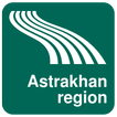 Karte von Region Astrachan