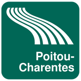 Carte de Poitou-Charentes icône