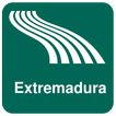 Mapa de Extremadura offline