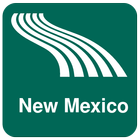 Carte de New Mexico off-line icône