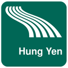 Carte de Hung Yen off-line icône