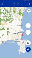 Mapa de Antibes offline Cartaz