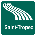Mapa de Saint-Tropez offline ícone