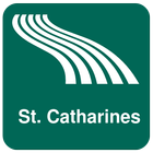 Carte de St. Catharines icône