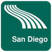 Carte de San Diego off-line
