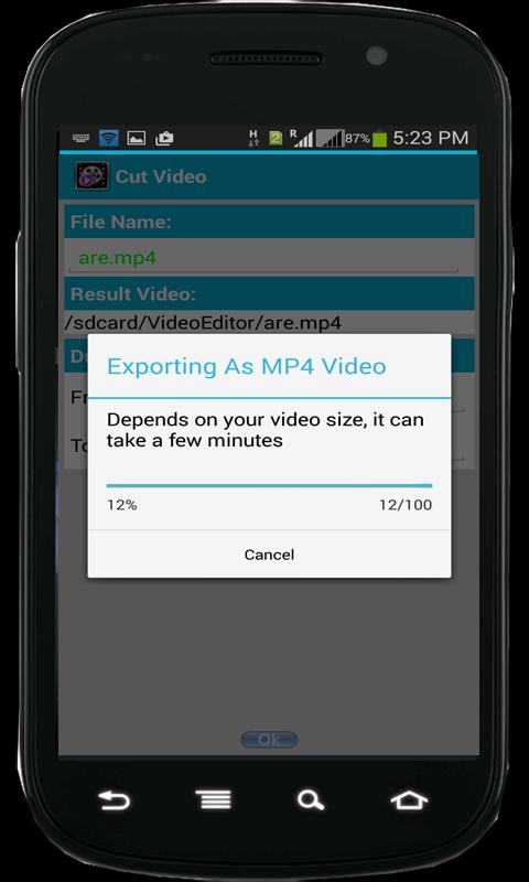 Video result. Video Editor,Cutter & Joiner APK. Video Cutter apps. Cut Video.