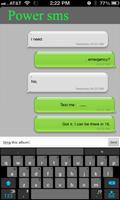 Power sms Text messaging poster