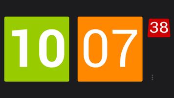 Modern Flip Clock Free الملصق