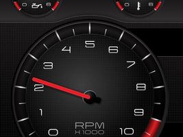 Speed Tachometer and RPM پوسٹر