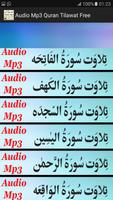 Audio Mp3 Quran Free Tilawat Affiche