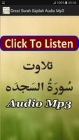 Great Surah Sajdah Audio Mp3 Plakat
