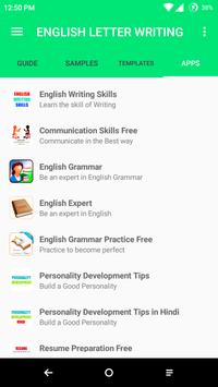 english letter application writing offline