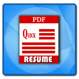 Quick Resume Builder icône