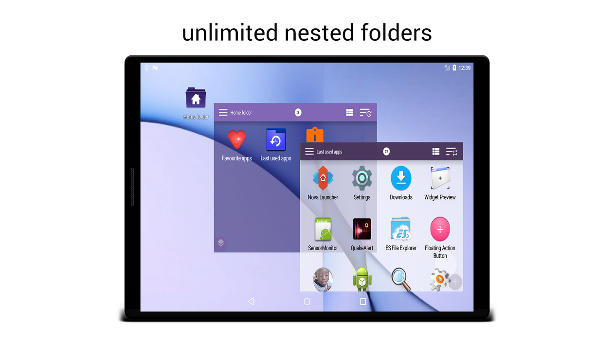 JINA: App Drawer, Sidebar & Folder Organizer screenshot 9