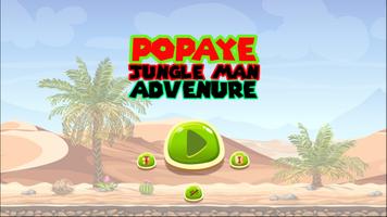Popaye Jungle Man Adventure Plakat