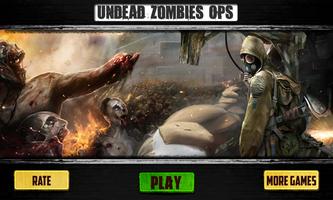 Untoten Zombies Ops Plakat