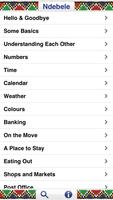 Ndebele Audio Phrasebook imagem de tela 2