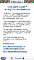 Xhosa Audio Phrasebook capture d'écran 3