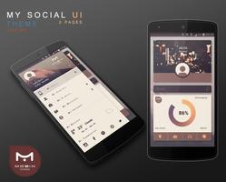 UCCW My Social UI Skin Theme Plakat