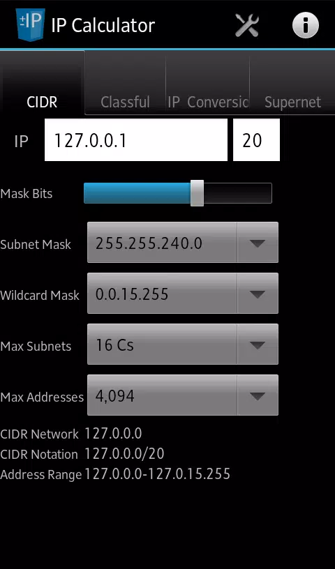 Descarga de APK de Network IP / Subnet Calculator para Android