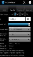 Network IP / Subnet Calculator capture d'écran 1