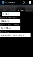 Network IP / Subnet Calculator تصوير الشاشة 2