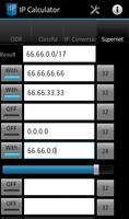 Network IP / Subnet Calculator تصوير الشاشة 3