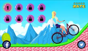 Biker Girl Cycling Hill Climb capture d'écran 1