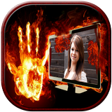 My Photo on Fire Frames أيقونة