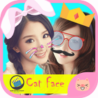 Cute Cat Face Zeichen