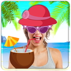 Funny Beach Photo Stickers icône