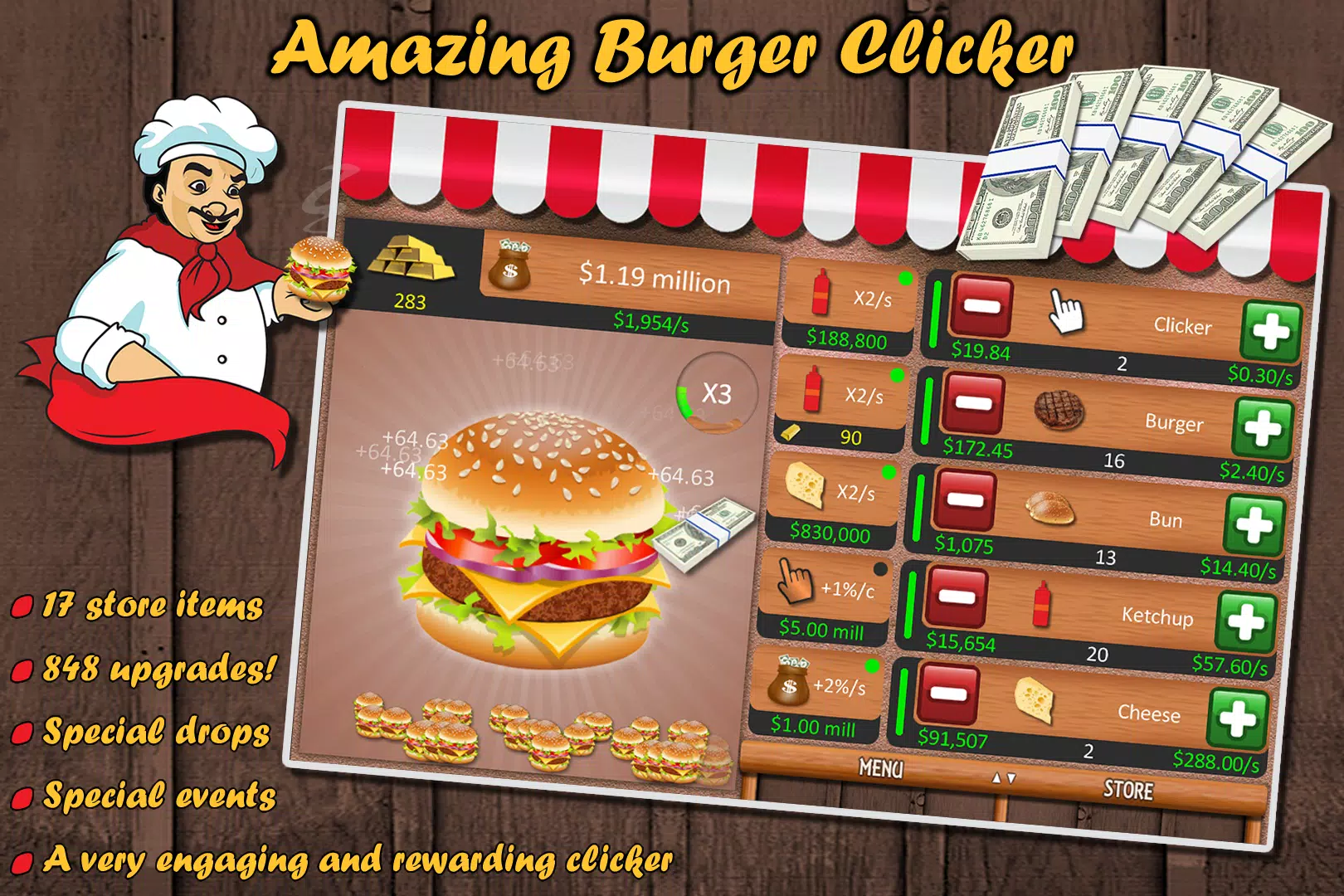 Burger Food Evolution - Clicker & Idle Game