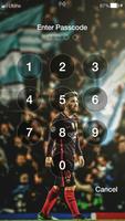 Pantalla de bloqueo de contraseña Messi PIN captura de pantalla 1