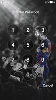 Layar kunci passcode PIN Messi screenshot 3