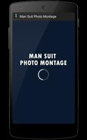 Man Suit Photo Montage plakat