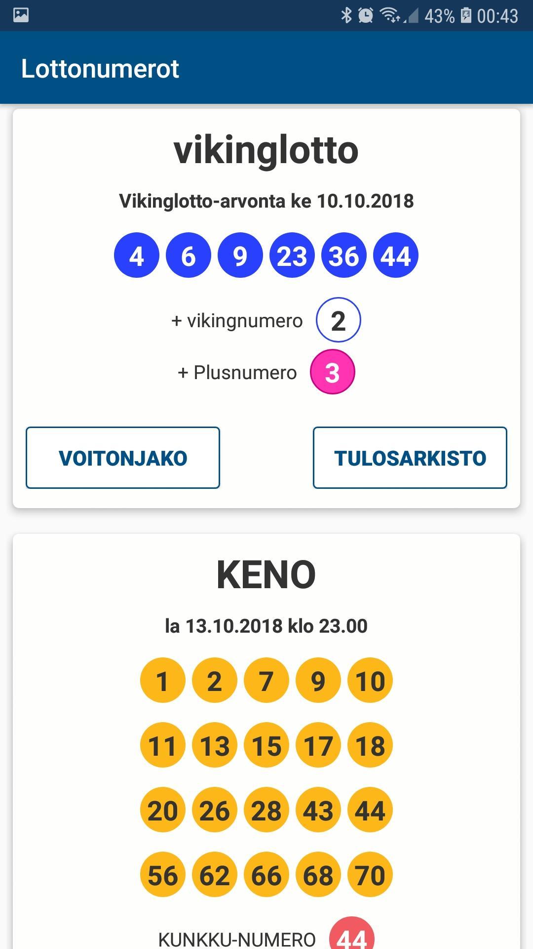 Lottonumerot Lottonumerot
