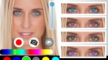 Eye Color: live contact lenses Affiche